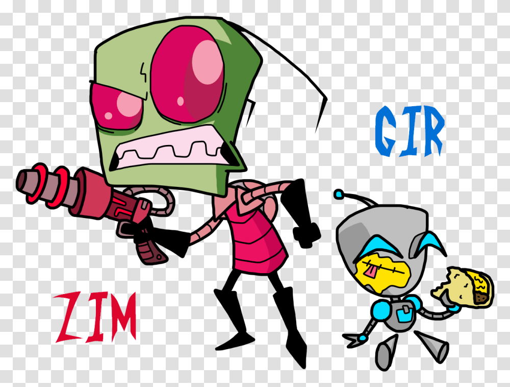 Zim And Gir Invader Zim Gir, Person, People Transparent Png