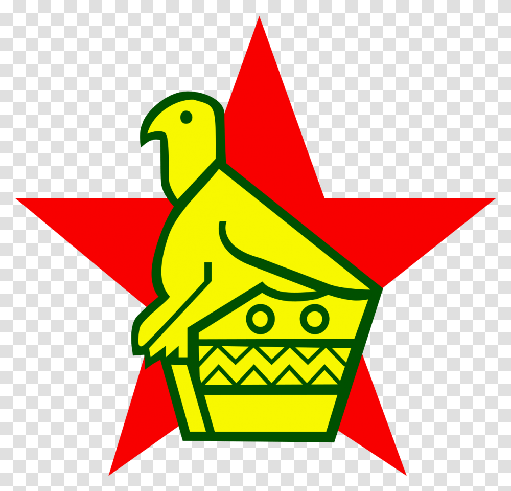 Zimbabwe Bird And Star, Star Symbol, Animal, Emblem Transparent Png