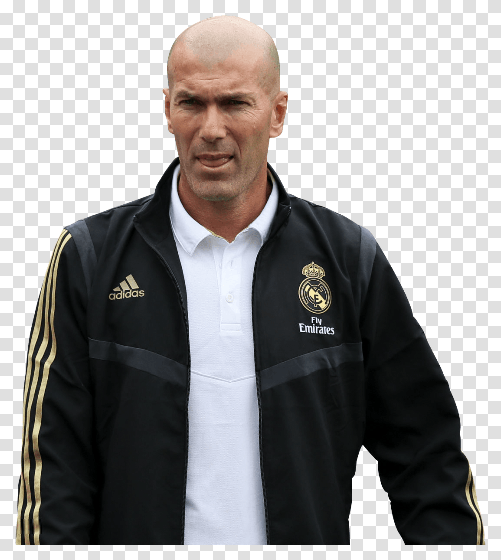 Zinedine Zidanerender Zinedine Zidane Adidas, Person, Sleeve, Coat Transparent Png
