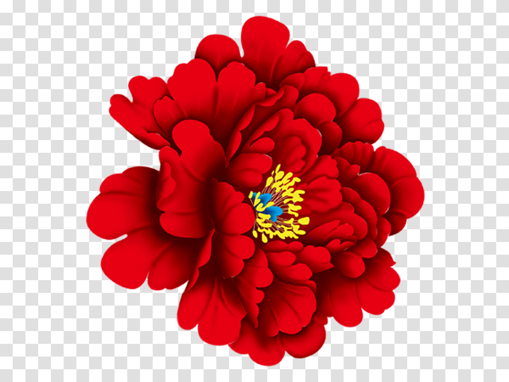 Zinnea Clipart Flower Gif Flower Peony Red, Plant, Blossom, Dahlia, Rose Transparent Png