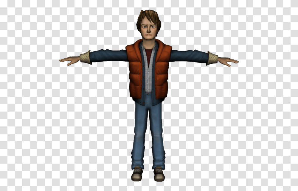 Zip Archive Back To The Future The Game Marty, Person, Human, Apparel Transparent Png
