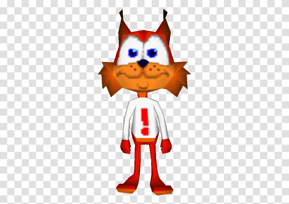 Zip Archive Bubsy 3d Sprites, Toy, Face, Costume Transparent Png