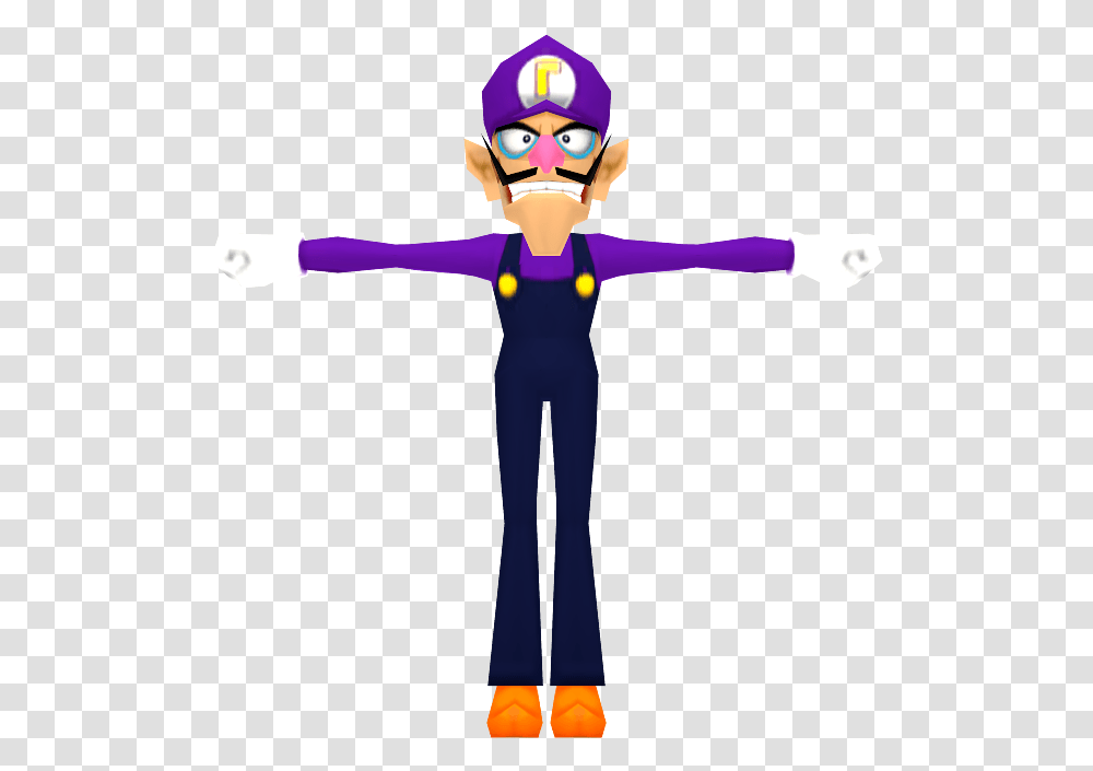 Zip Archive Mario Kart Wii Waluigi Model, Performer, Person, Human, Magician Transparent Png