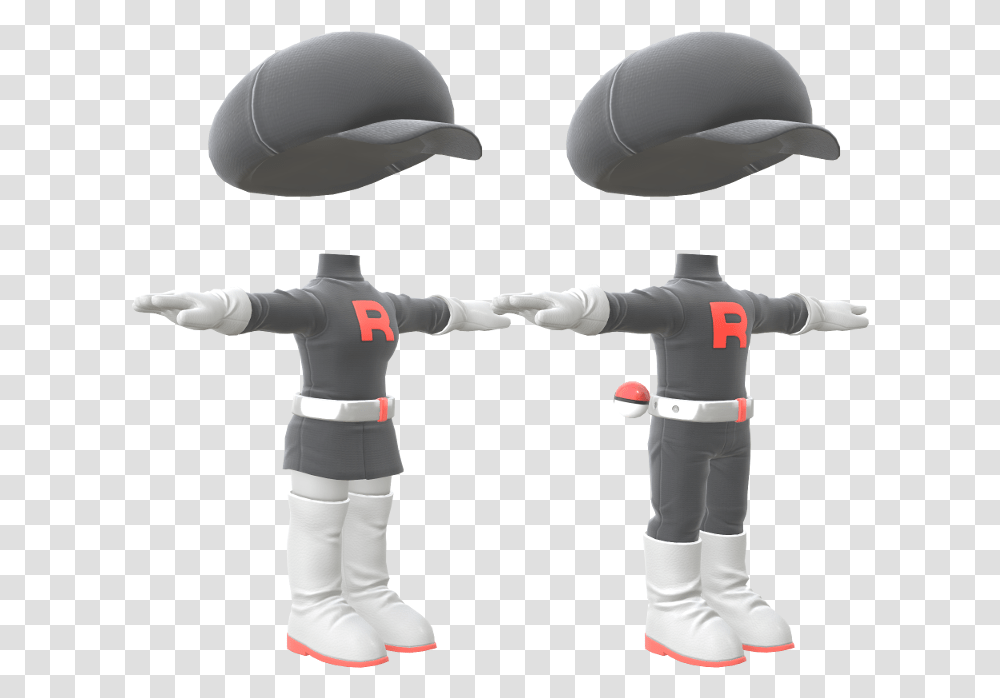 Zip Archive Team Rocket Mii Costumes, Person, Human, Figurine, People Transparent Png