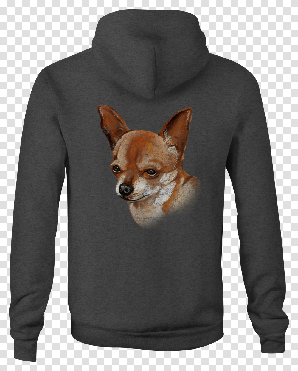 Zip Up Hoodie Chihuahua Dog Lover Hooded Sweatshirt, Sleeve, Apparel, Long Sleeve Transparent Png