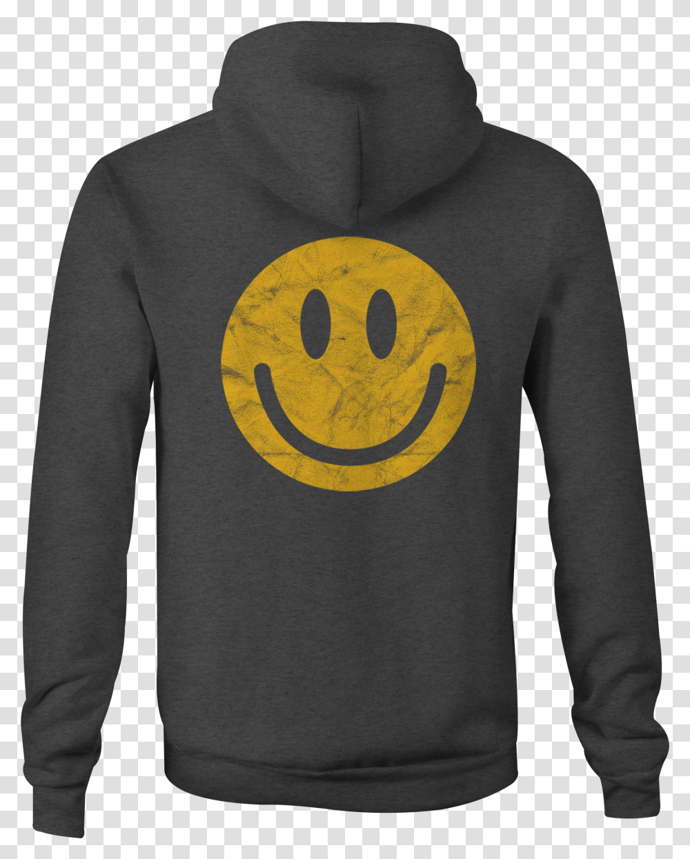 Zip Up Hoodie Happy Yellow Smile Face Emoji Thumbnail Smiley, Apparel, Sleeve, Long Sleeve Transparent Png