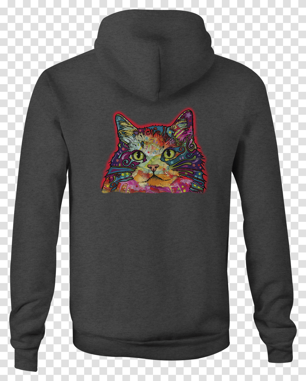 Zip Up Hoodie Neon Artistic Kitty Cat Hooded Sweatshirt Navy Seal Hoodie, Sleeve, Long Sleeve, Sweater Transparent Png