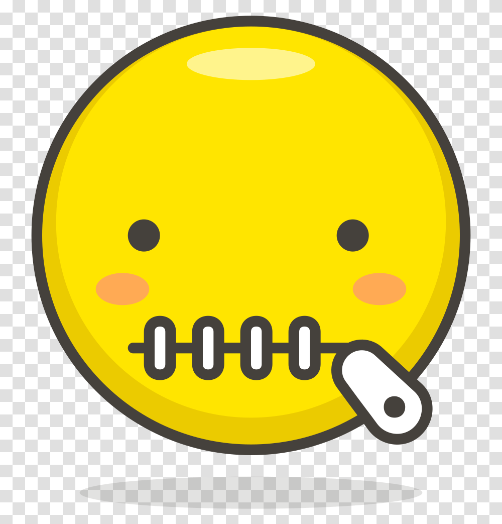 Zipper Mouth Face Icon, Label, Sticker, Light Transparent Png