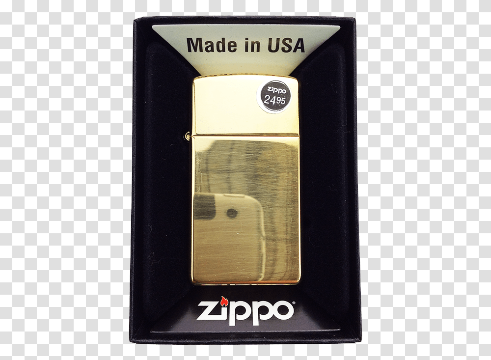 Zippo Lighter Plain Slim Brass Zippo Slim Black, Electronics, Mobile Phone, Cell Phone Transparent Png