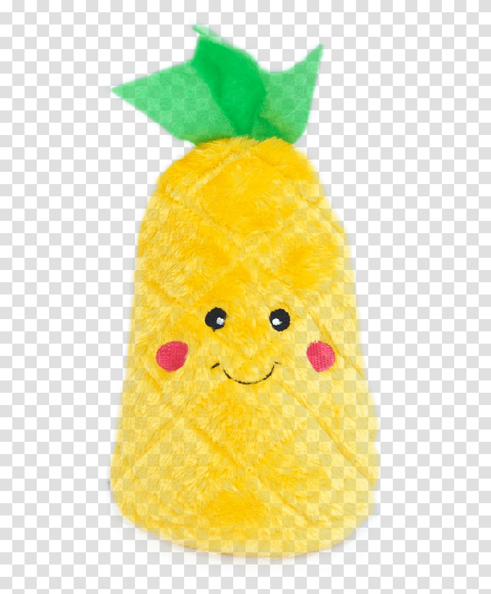 Zippy Paws Pineapple Nomnomz Plush Dog Toy With Squeaker Zippypaws, Applique, Sweets, Food, Confectionery Transparent Png