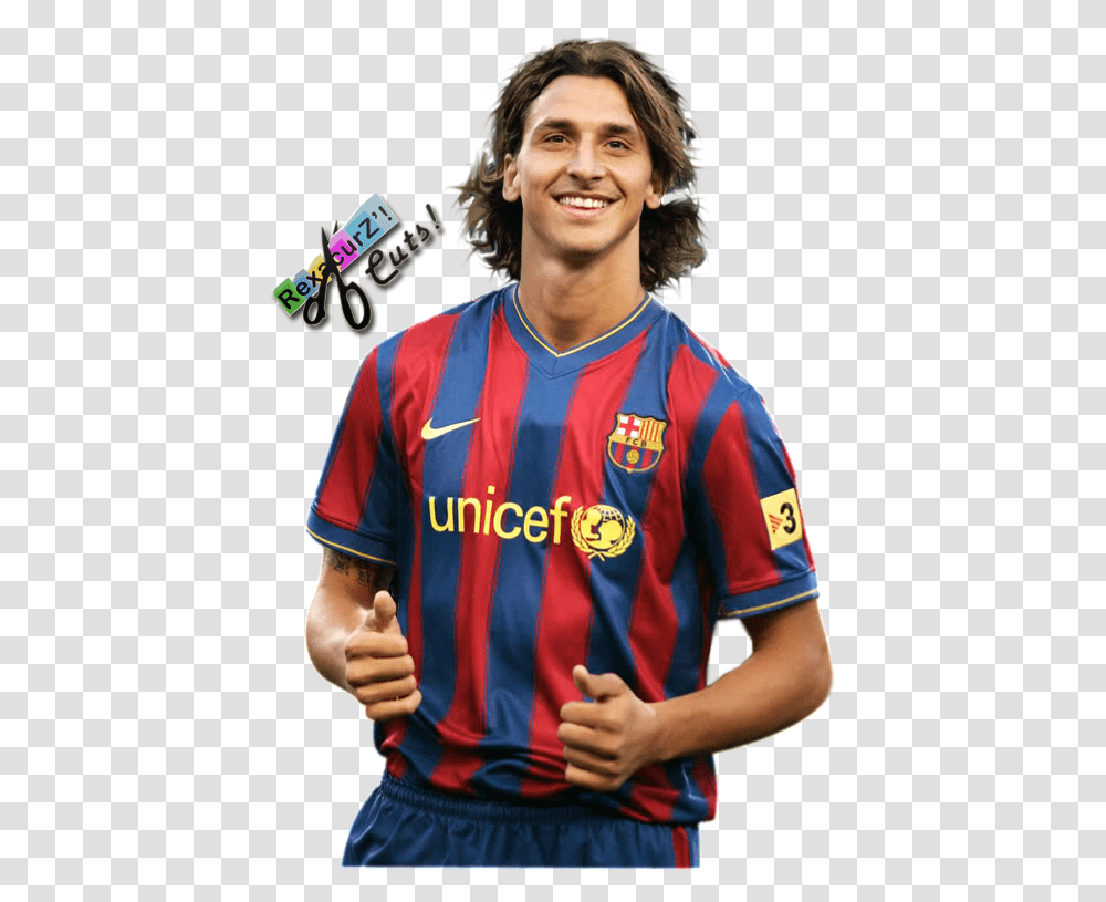 Zlatan Ibrahimovic Barcelona, Person, Shirt, Jersey Transparent Png