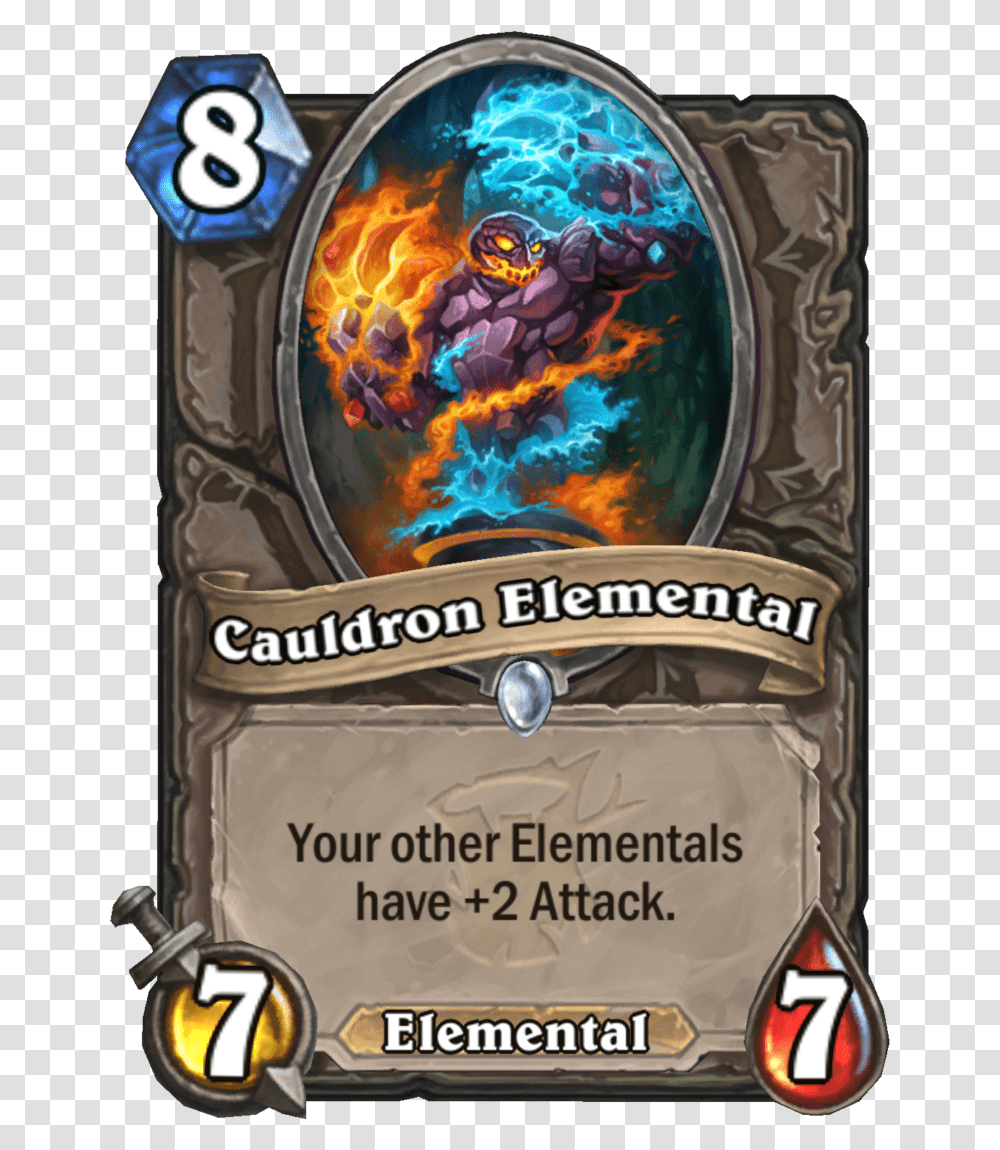 Zn C 8 Cauldron Elemental Hearthstone 3 Mana 3, Liquor, Alcohol, Beverage, Drink Transparent Png