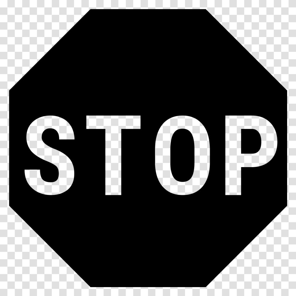 Znak Stop Flat Icone Stop Sign, Gray, World Of Warcraft Transparent Png