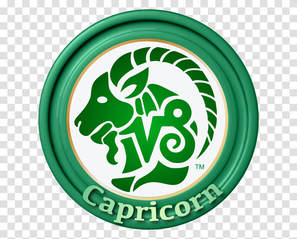 Zodiac Sign Capricorn Emblem, Logo, Trademark, Frisbee Transparent Png