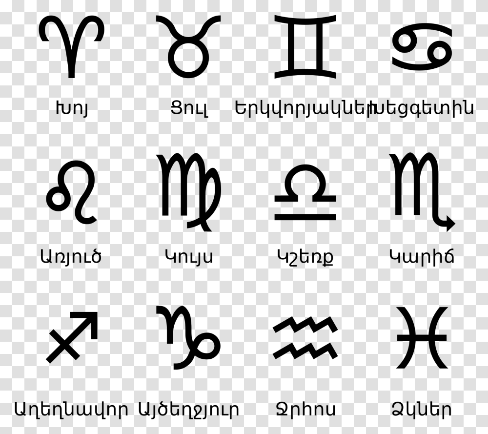 Zodiac Signs Download Basic Zodiac Signs, Gray, World Of Warcraft Transparent Png