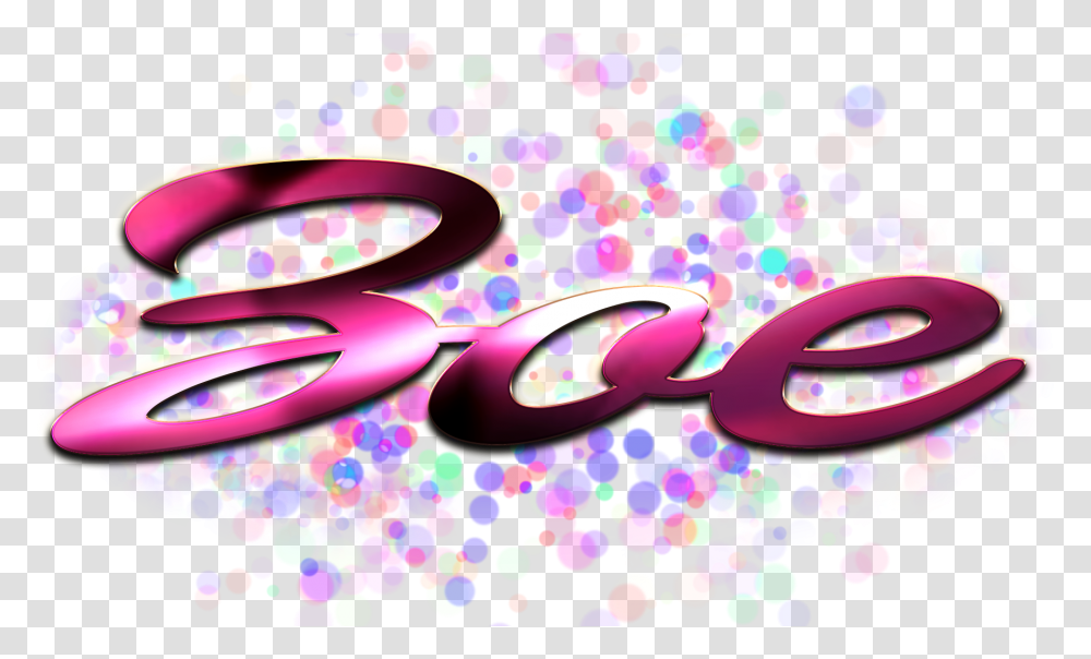 Zoe Name Logo Bokeh Yasin Name, Confetti, Paper Transparent Png