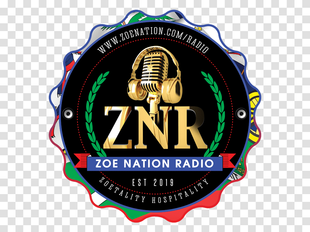 Zoe Nation Radio Emblem, Logo, Trademark, Badge Transparent Png