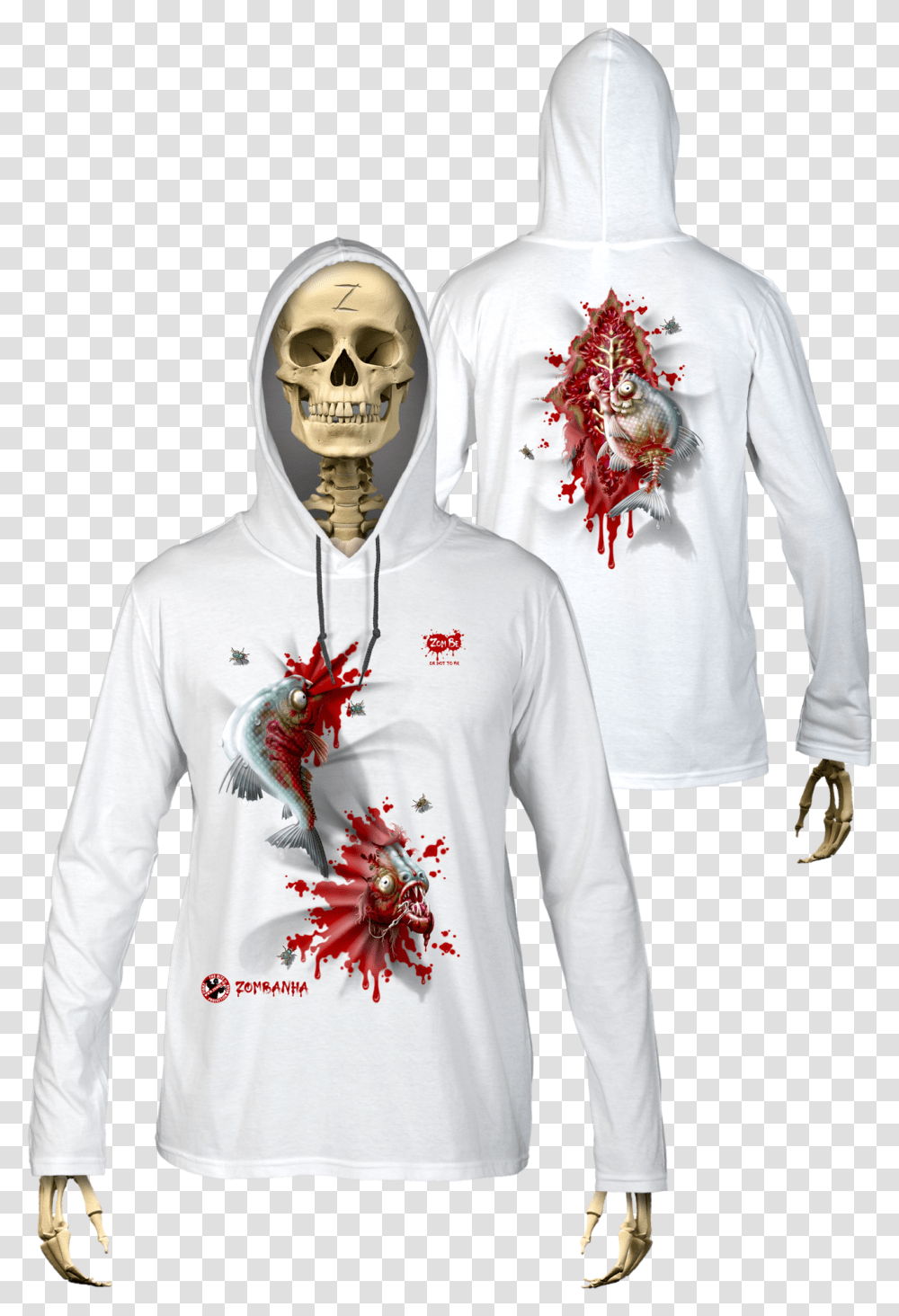 Zombe Hooded Longsleeves Anti Zombie Zombanha For Man Zombie, Apparel, Long Sleeve, Sweatshirt Transparent Png