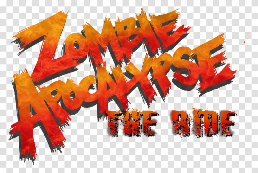 Zombie Apocalypse Logo Zombie, Text, Poster, Advertisement, Fire Transparent Png