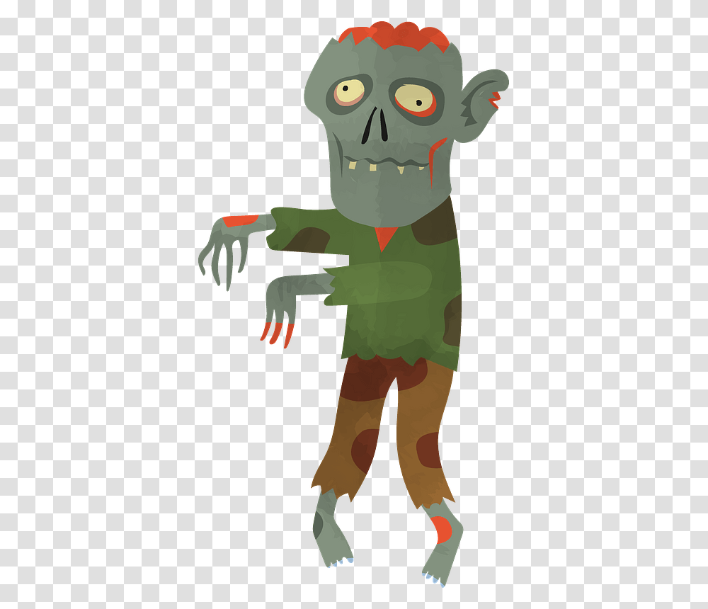 Zombie Clipart Cartoon, Sleeve, Teeth, Mouth Transparent Png