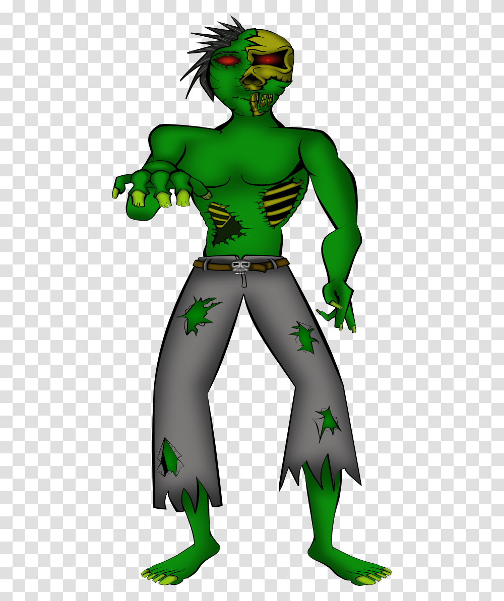 Zombie Clipart, Green, Person, Elf Transparent Png