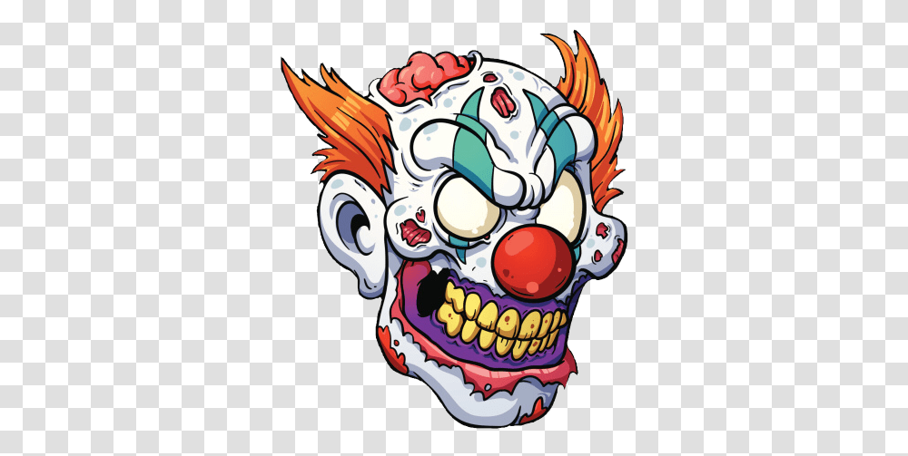 Zombie Clown Killerclown Freetoedit Scary Clown Cartoon, Performer, Crowd, Leisure Activities Transparent Png