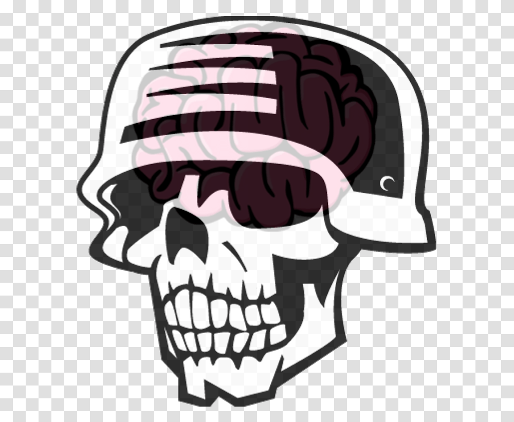 Zombie Commander Free App Skull With Helmet Silhouette, Hand, Sunglasses Transparent Png