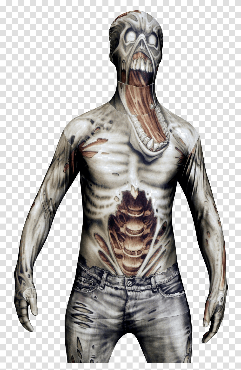 Zombie Costumes, Skin, Torso, Back, Person Transparent Png