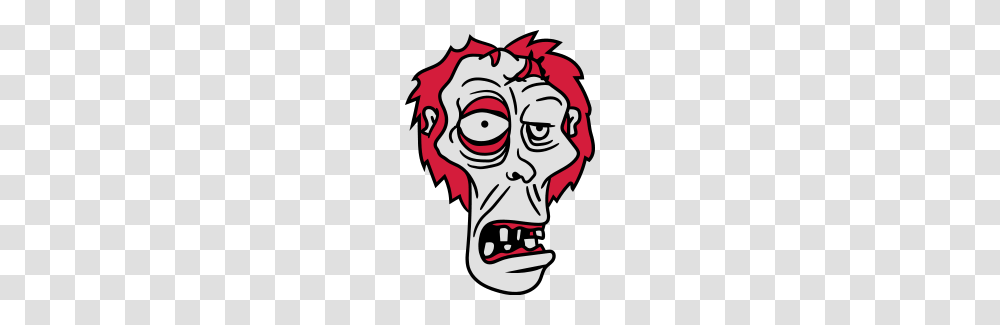 Zombie Face Head Ugly Comic Cartoon Funny Hallowee, Modern Art, Poster, Advertisement Transparent Png