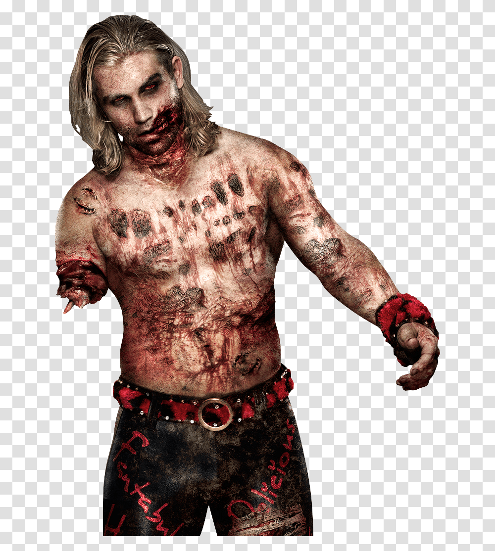 Zombie, Fantasy, Skin, Back, Person Transparent Png