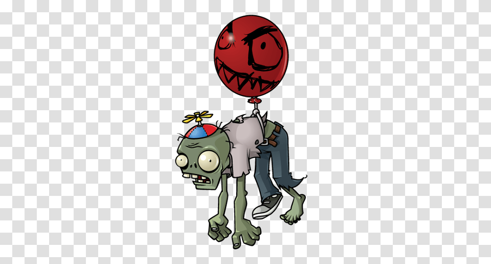 Zombie Flying In Craftsy Plants, Ball, Balloon Transparent Png