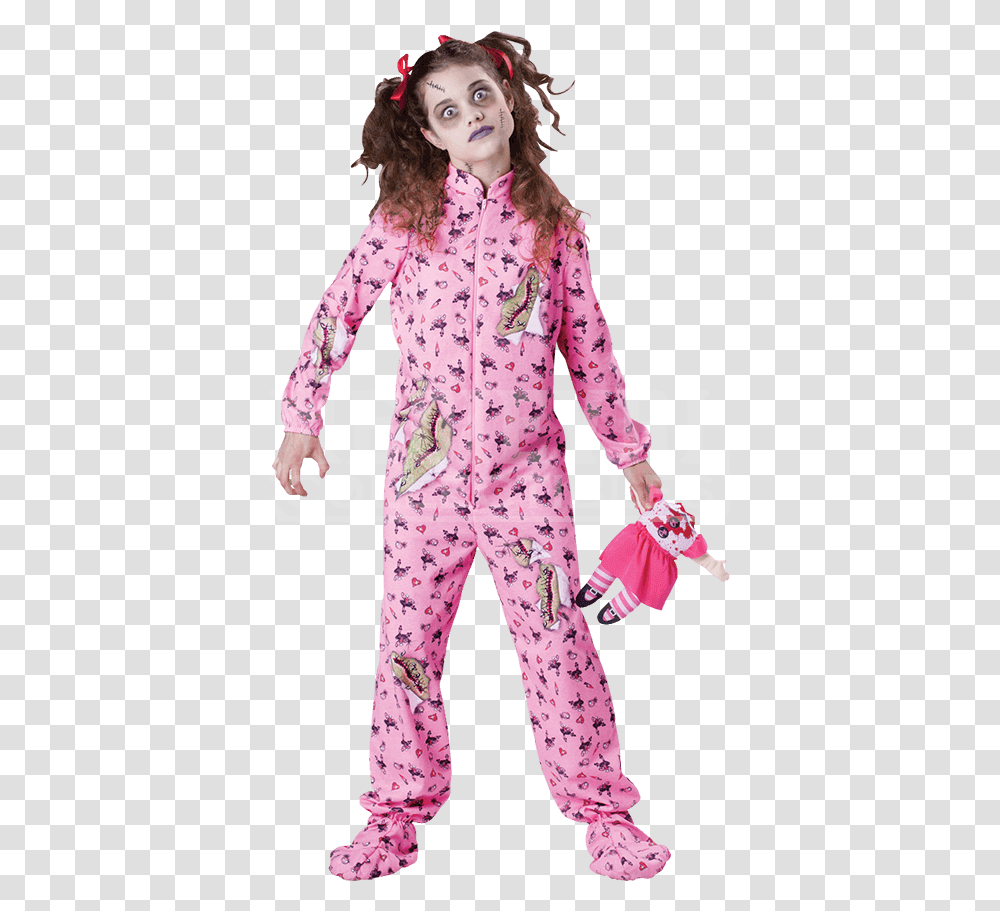 Zombie Girl Clipart Scary Halloween Costume Ideas For Teenage Girl, Apparel, Pajamas, Person Transparent Png