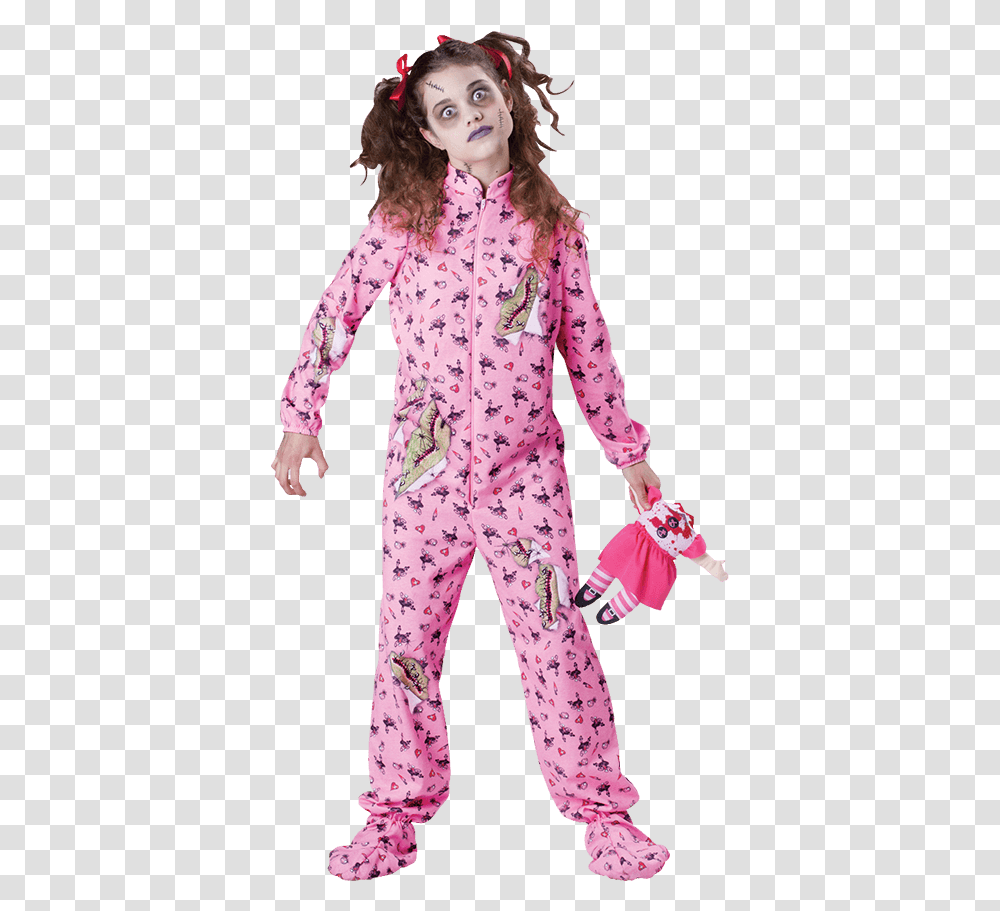 Zombie Girl Tween Costume 2019 Halloween Costume Ideas, Apparel, Pajamas, Person Transparent Png