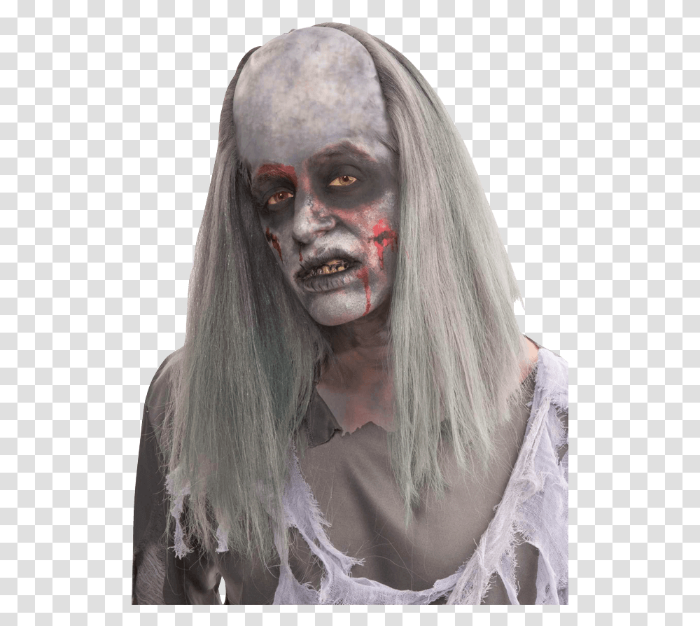 Zombie Grave Robber Wig Zombie Wig, Face, Person, Skin, Hair Transparent Png
