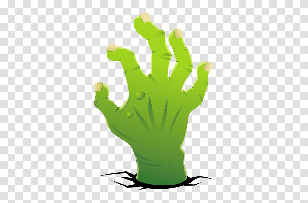 Zombie Hand Clipart, Green, Leisure Activities, Person, Footprint Transparent Png