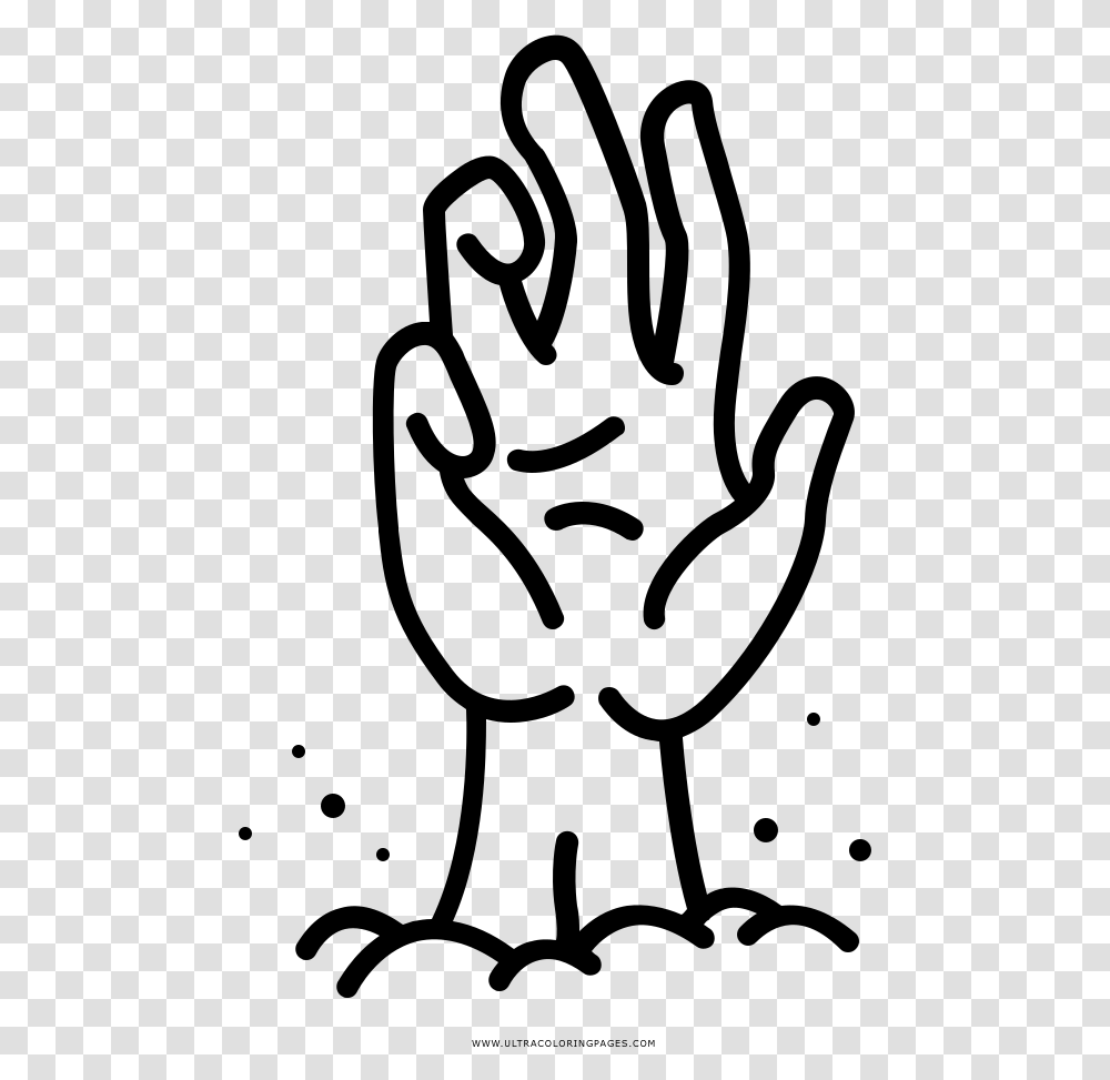 Zombie Hand Coloring, Gray, World Of Warcraft Transparent Png