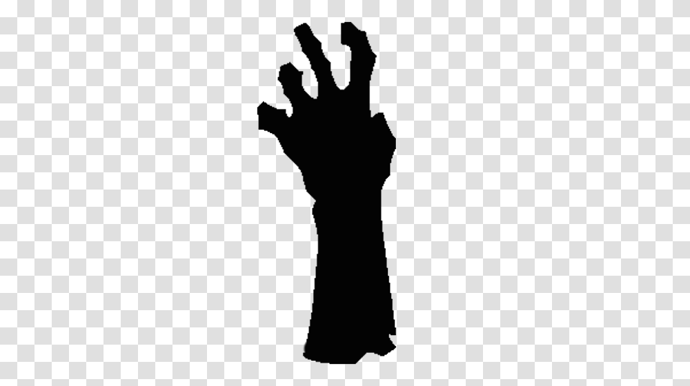 Zombie Hand Left, Silhouette, Person, Light, Face Transparent Png