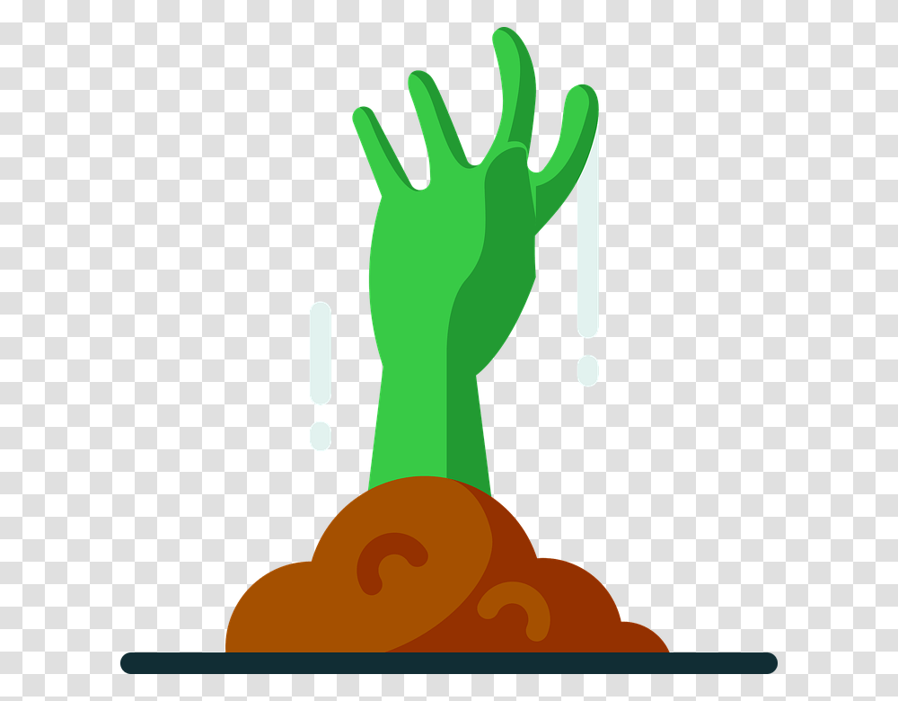 Zombie Hand, Silhouette Transparent Png