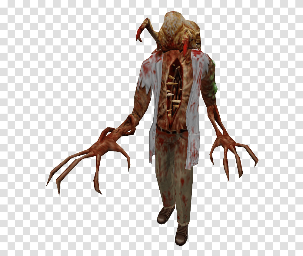 Zombie High Quality Image Crab Head Half Life, Person, Human, Skeleton, Ninja Transparent Png
