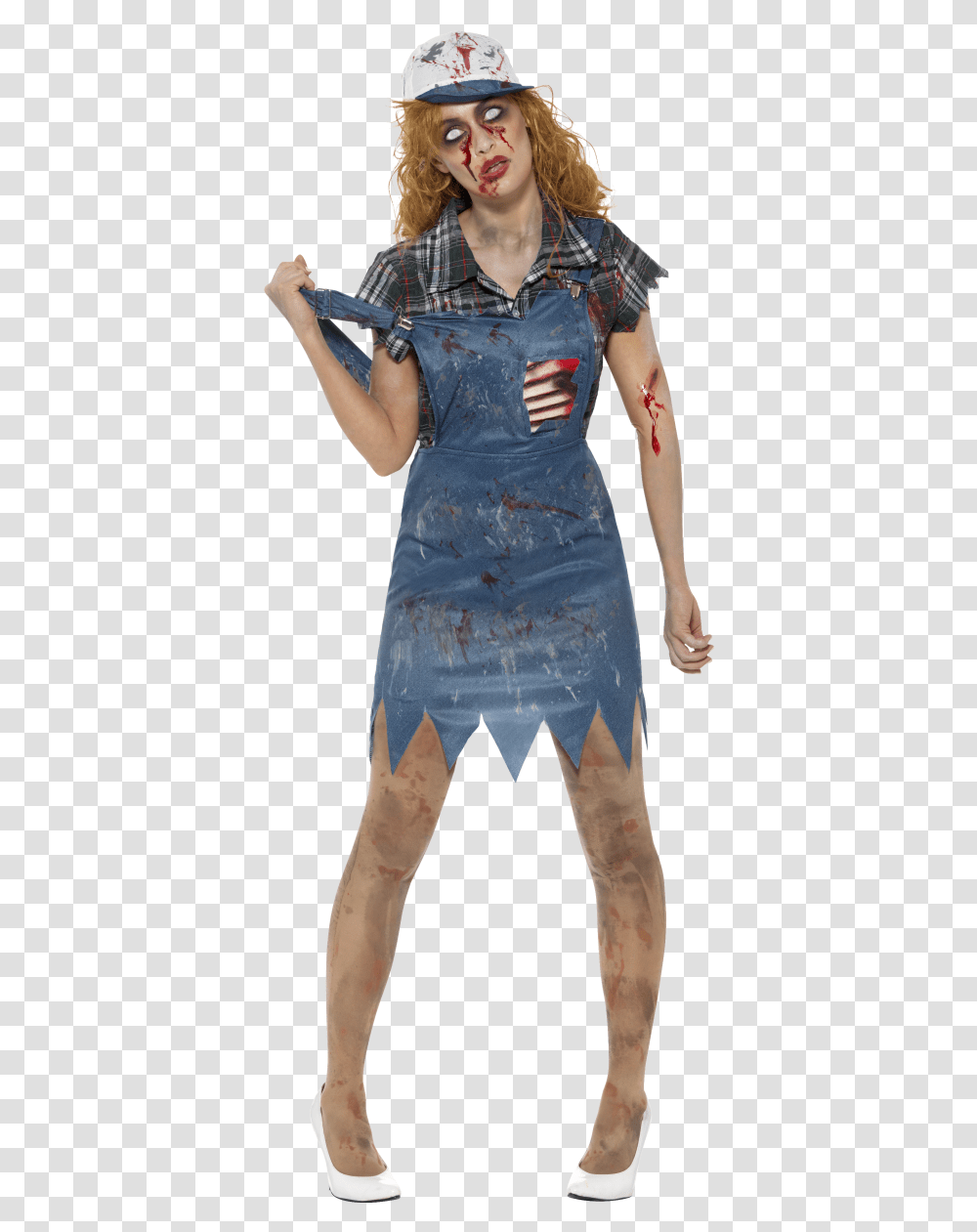 Zombie Hillbilly Costume, Clothing, Person, Dress, Evening Dress Transparent Png