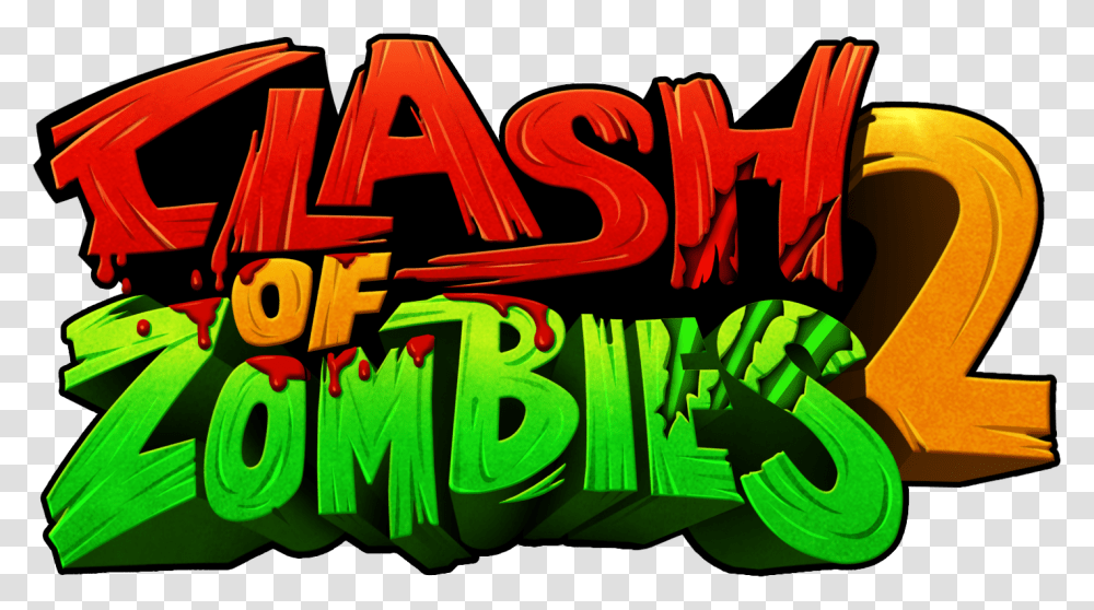Zombie Horde Clash Of Zombie 2 Icon, Alphabet, Light, Neon Transparent Png
