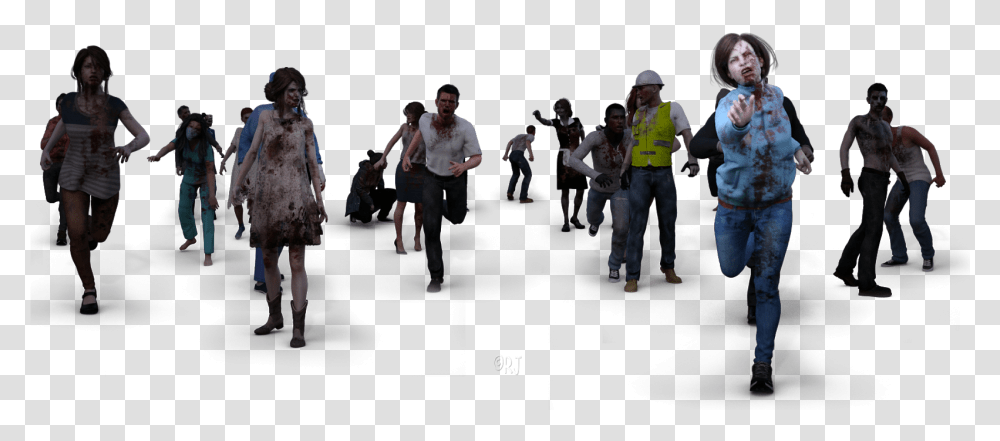 Zombie Horde, Person, Dance Pose, Leisure Activities Transparent Png