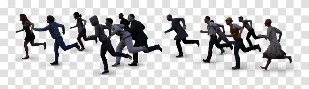Zombie Horde, Person, Human, Sport, Sports Transparent Png