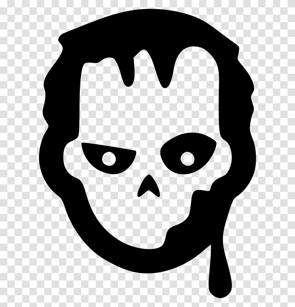 Zombie Icon, Pillow, Cushion, Stencil Transparent Png