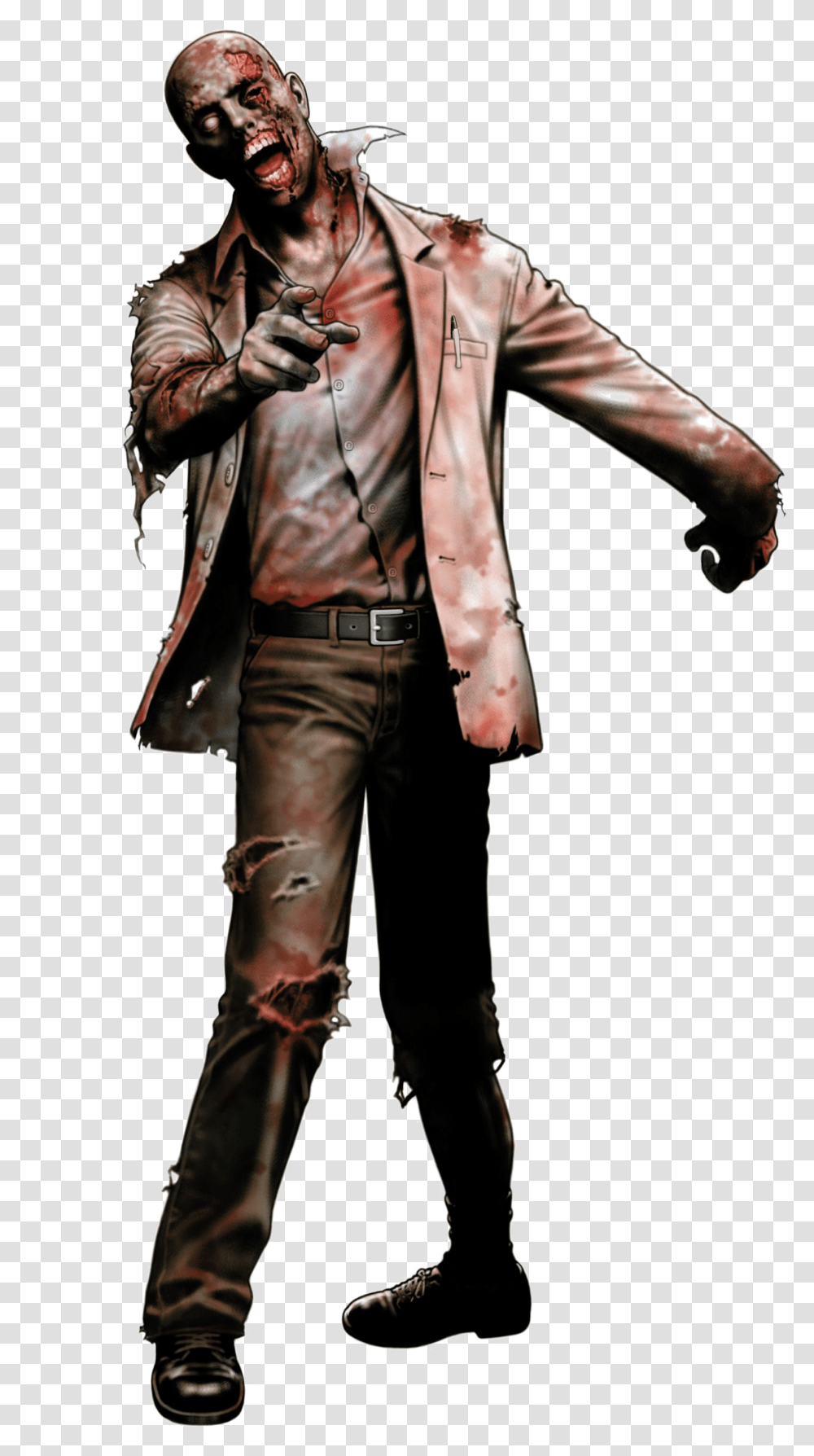 Zombie Images In Resident Evil Ds Zombie, Clothing, Jacket, Coat, Person Transparent Png