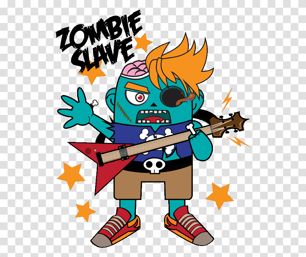 Zombie On Behance The Illustration, Guitar, Leisure Activities, Musical Instrument, Performer Transparent Png