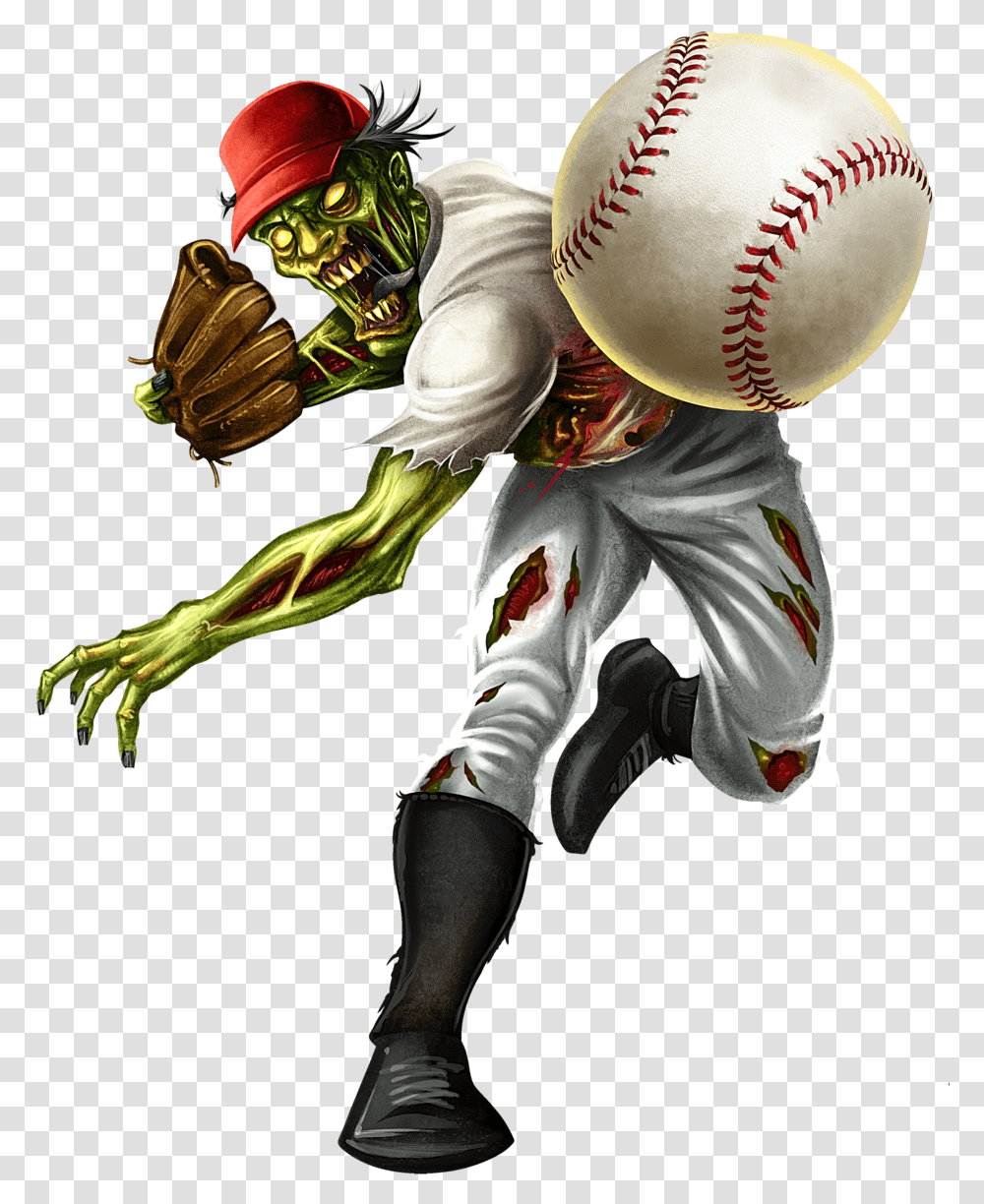 Zombie Pitcher Download Zombie Baseball Player Clipart, Person, Human, People Transparent Png