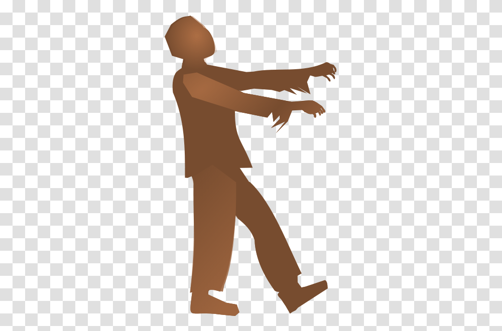 Zombie Silhouette Clipart Vector Clip Art Free Image, Arm, Cross, Hand, Dance Pose Transparent Png