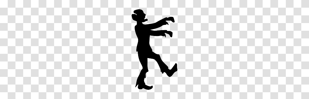 Zombie Silhouette Cliparts, Person, People, Sport, Stencil Transparent Png