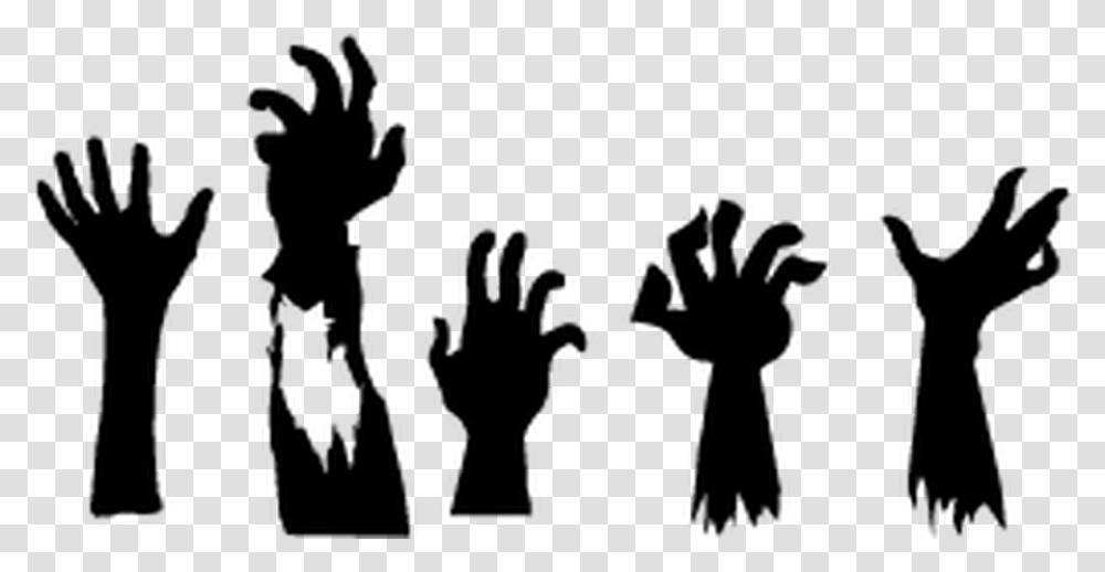 Zombie Silhouette Hands, Gray, World Of Warcraft Transparent Png